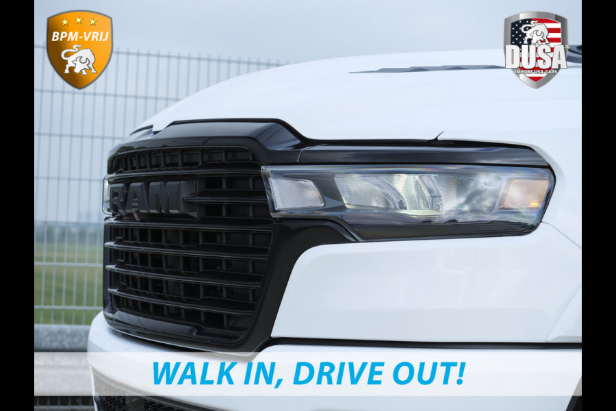 Dodge Ram 1500 | Laramie | Premium Night | 3.0L I6 Hurricane | Crew Cab | 4X4 | BPM VRIJ | Niveau regeling | Passenger Display | Getoonde accessoires zijn verkrijgbaar tegen meerprijs