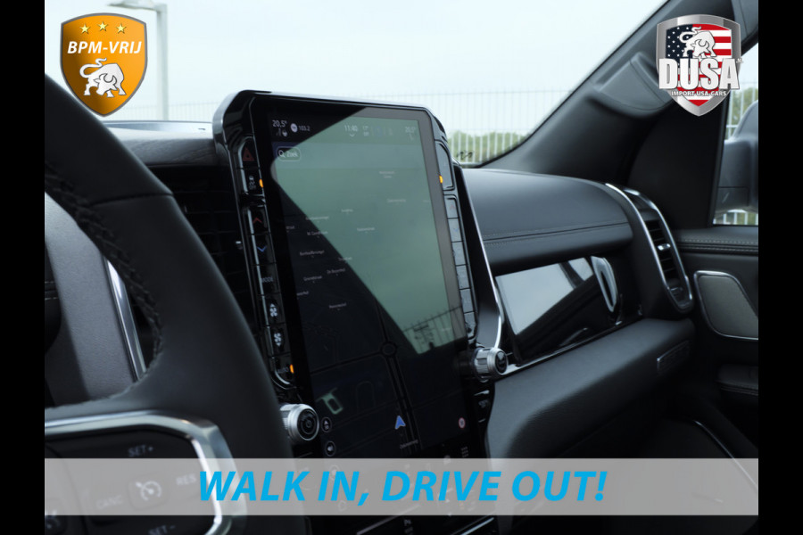 Dodge Ram 1500 | Laramie | Premium Night | 3.0L I6 Hurricane | Crew Cab | 4X4 | BPM VRIJ | Niveau regeling | Passenger Display | Getoonde accessoires zijn verkrijgbaar tegen meerprijs