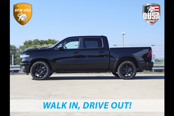 Dodge Ram 1500 | Laramie | Premium Night | 3.0L I6 Hurricane | Crew Cab | 4X4 | BPM VRIJ | Niveau regeling | 14,4-inch Touchscreen | LPG | Getoonde accessoires zijn verkrijgbaar tegen meerprijs