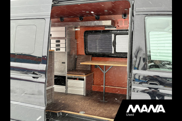 Volkswagen Crafter 35 2.0 TDI L3H3 Automaat Trekhaak 2x Treeplank Camera Cruise Standkachel Elektrische schuifdeur