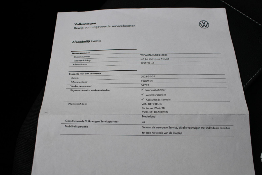 Volkswagen up! 1.0 BMT move up! | 5 Deurs | Dealeronderhouden | Airco |