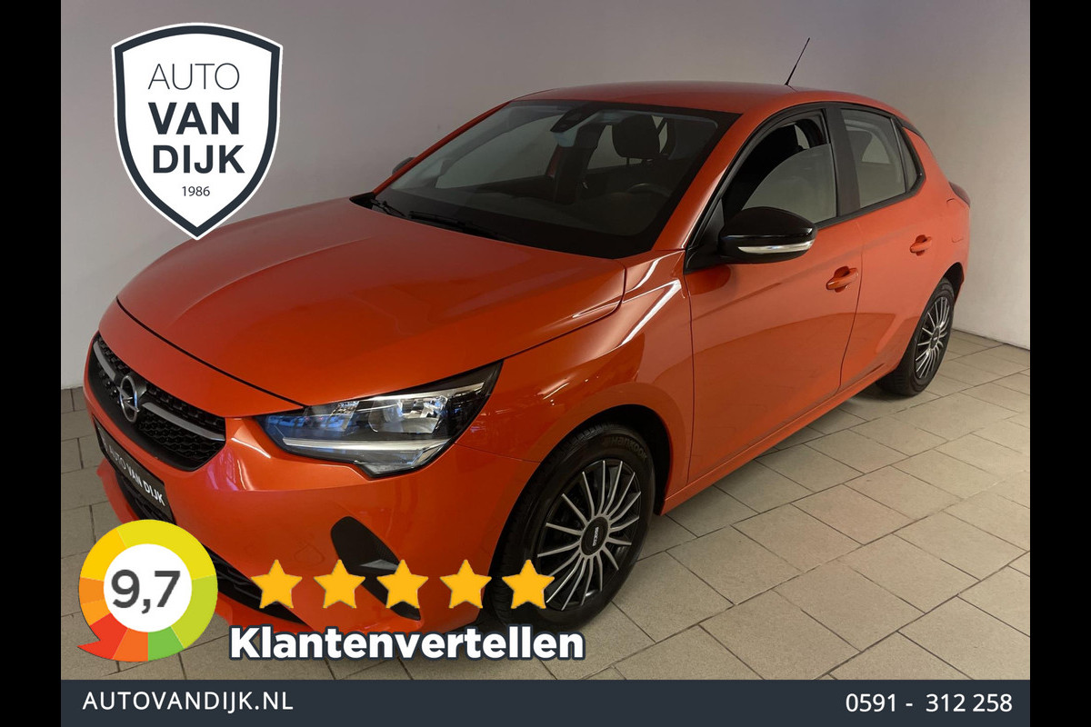 Opel Corsa 1.2 Edition AIRCO NAVI VIA APP CRUISE PARELMOER ORANJE APPLE CARPLAY ZEER LAGE KM STAND NIEUWSTAAT