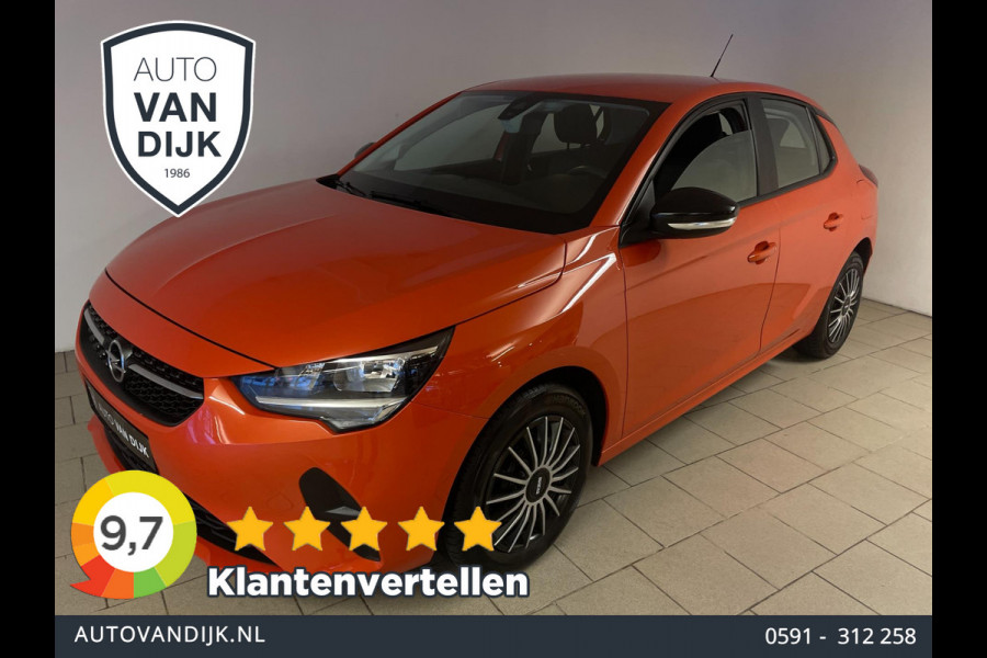Opel Corsa 1.2 Edition AIRCO NAVI VIA APP CRUISE PARELMOER ORANJE APPLE CARPLAY ZEER LAGE KM STAND NIEUWSTAAT