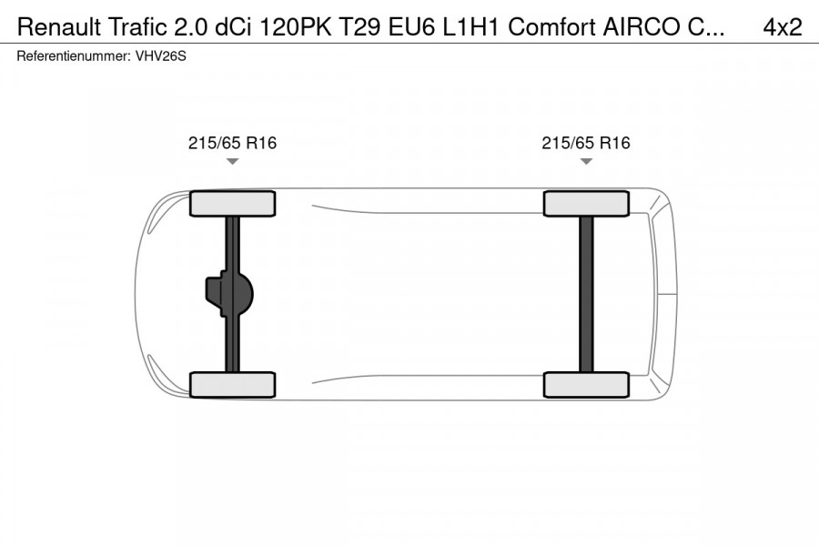 Renault Trafic 2.0 dCi 120PK T29 EU6 L1H1 Comfort AIRCO CRUISE 2 x SCHUIFDEUR