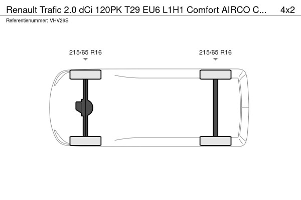Renault Trafic 2.0 dCi 120PK T29 EU6 L1H1 Comfort AIRCO CRUISE 2 x SCHUIFDEUR