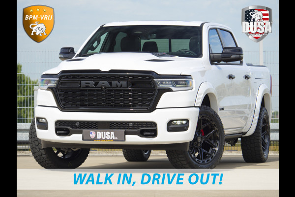 Dodge Ram | 1500 | Limited | Night | 3.0L Twin-Turbo I6 | High Output | | Passenger Display | 14,4 Touch Screen | Harman Kardon | RAMBOX Getoonde accessoires zijn verkrijgbaar tegen meerprijs