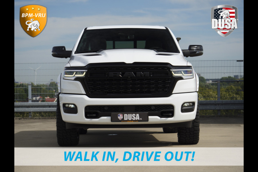Dodge Ram | 1500 | Limited | Night | 3.0L Twin-Turbo I6 | High Output | | Passenger Display | 14,4 Touch Screen | Harman Kardon | RAMBOX Getoonde accessoires zijn verkrijgbaar tegen meerprijs