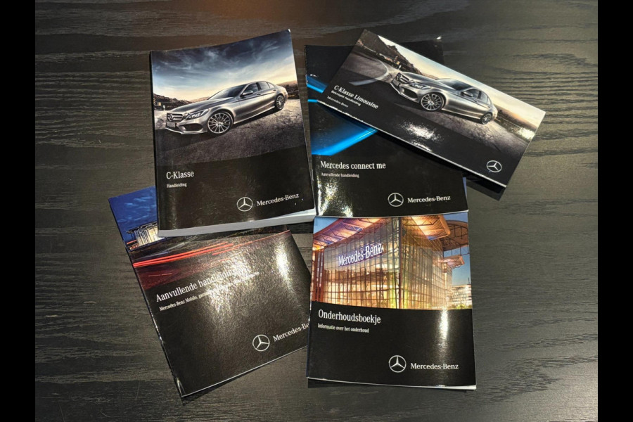 Mercedes-Benz C-Klasse 180 AMG-Line. Pano, Burmester, Camera, Sfeer, 9-Traps, Diamond White Pearl!