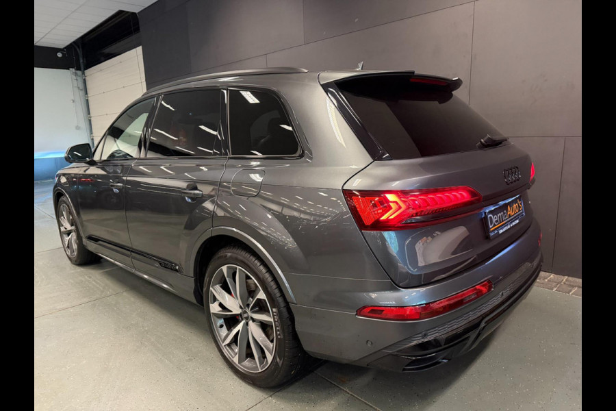 Audi Q7 55 TFSI e quattro 3X S-LINE RS-STOELEN BLACK-LINE PANO/LEDER/H-UP/B&O/360CAM/SFEERVERL/STOELVENTILATIE+M///