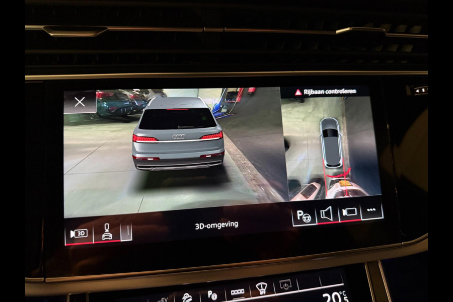 Audi Q7 55 TFSI e quattro 3X S-LINE RS-STOELEN BLACK-LINE PANO/LEDER/H-UP/B&O/360CAM/SFEERVERL/STOELVENTILATIE+M///
