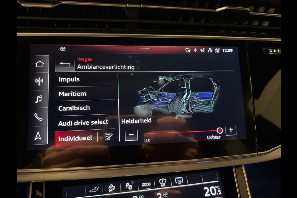 Audi Q7 55 TFSI e quattro 3X S-LINE RS-STOELEN BLACK-LINE PANO/LEDER/H-UP/B&O/360CAM/SFEERVERL/STOELVENTILATIE+M///