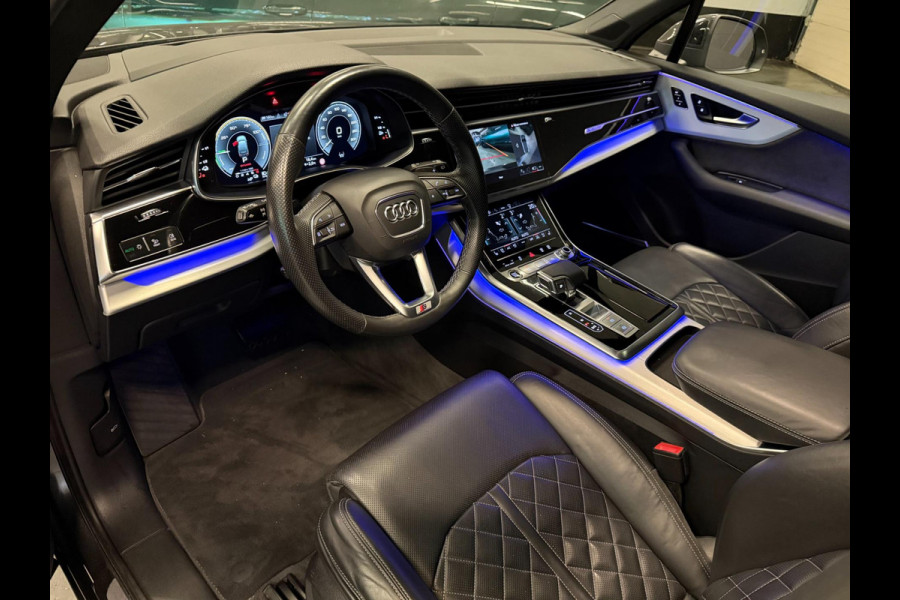 Audi Q7 55 TFSI e quattro 3X S-LINE RS-STOELEN BLACK-LINE PANO/LEDER/H-UP/B&O/360CAM/SFEERVERL/STOELVENTILATIE+M///