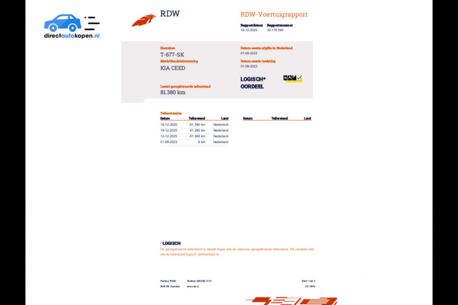 Kia Ceed Sportswagon 1.0 T-GDi DynamicLine | CarPlay | Camera | Bots detectie | 1e eigenaar