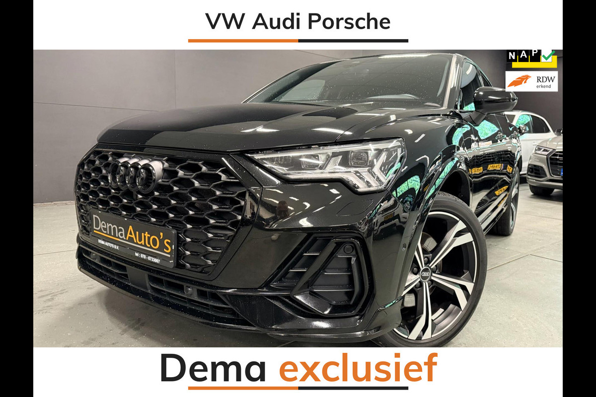 Audi Q3 Sportback 45 TFSI e 3X S-LINE BLACK-LINE 20'' SFEERVERL/V-COCKPIT/NAVI/LEDER/DAB/LED/CAM///
