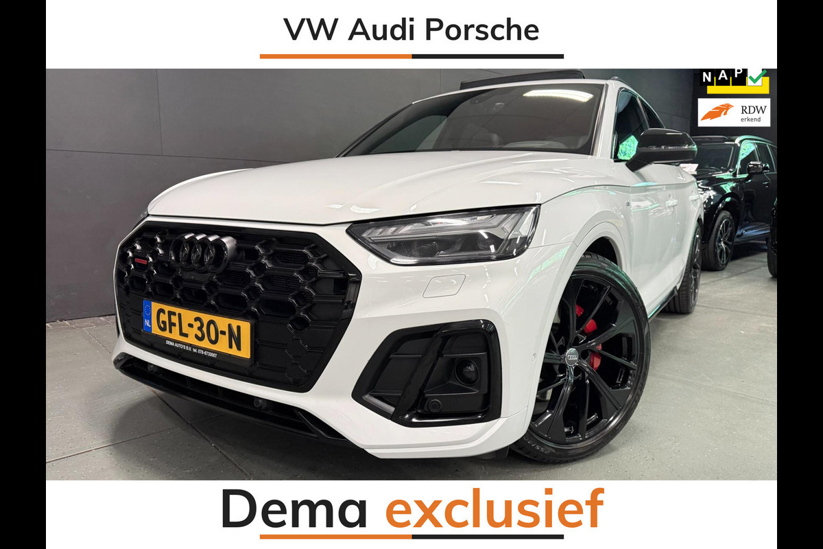 Audi Q5 55 TFSI e SQ5 367PK 3X S-LINE 21'' BLACK-LINE PANO/B&O/H-UP/LUCHTVERING/MASSAGE STOELEN/FULL-OPTION!!!