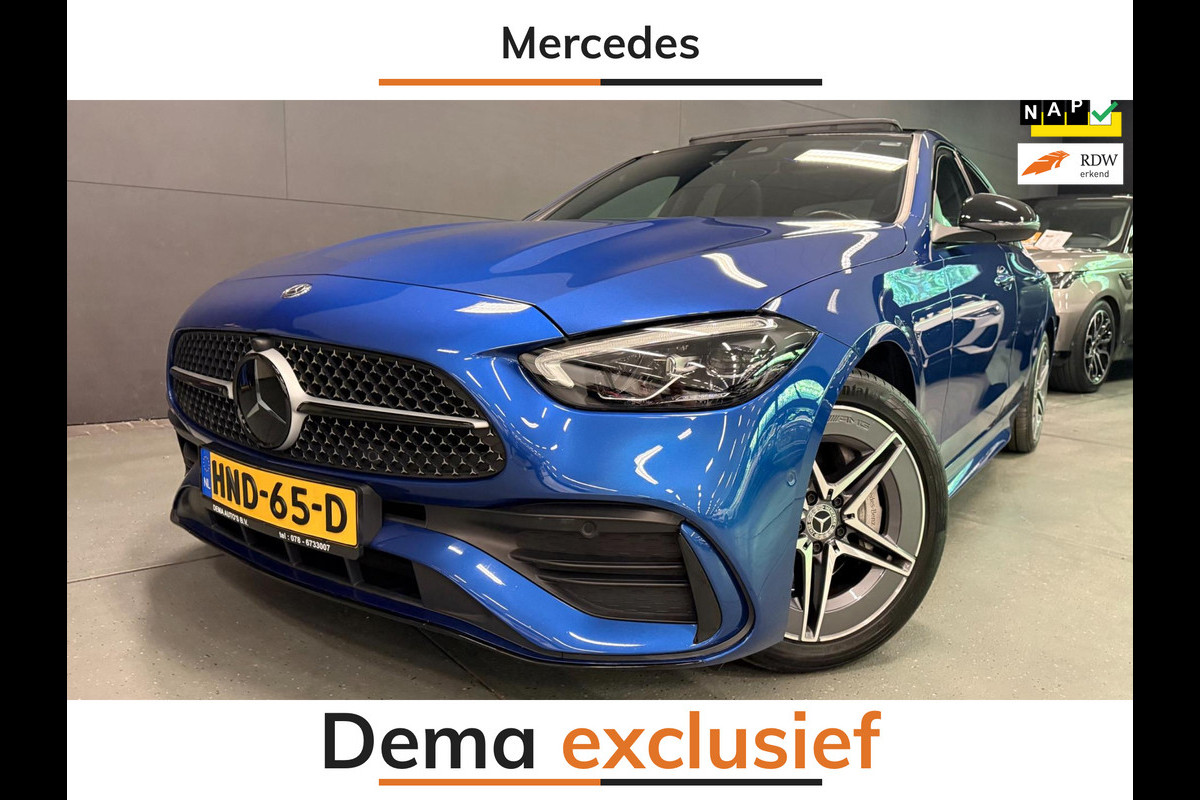 Mercedes-Benz C-Klasse 300 e AMG BLACK-LINE 313PK PANO/V-COCKPIT/NAVI/DAB/CARPLAY/CAM///