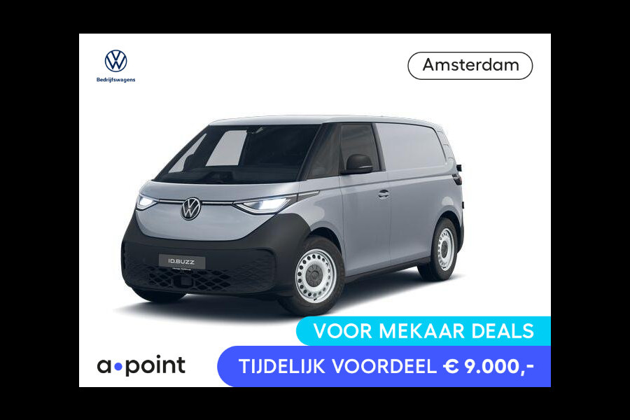 Volkswagen ID. Buzz Cargo Economy Business 79 kWh Camera | Trekhaak | Achterdeuren | Wandbekleding | App Connect Draadloos