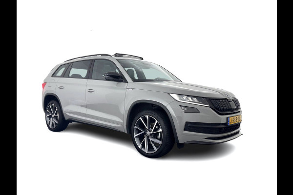 Škoda Kodiaq 1.5 TSI Sportline Business (INCL-BTW) Aut. *PANO | LEATHER-MICROFIBRE | FULL-LED | MEMORY-PACK | DIGI-COCKPIT | NAVI-FULLMAP | CAMERA | DAB+ | AMBIENT-LIGHT | KEYLESS | DAB+ | CARPLAY | PRIVACY-GLASS | 20"ALU*