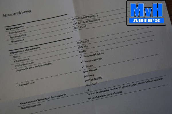 Volkswagen Golf 1.0 eTSI Life|ACC|NAVI|PDC|ORG.NL|LED|VIRTUAL