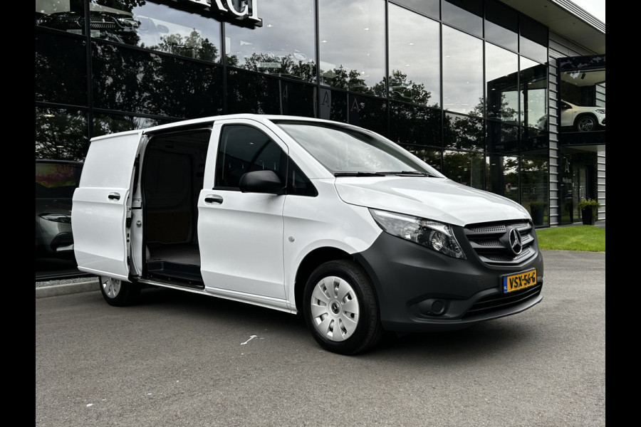 Mercedes-Benz Vito 110 CDI L2 Lang RWD // Airco // Achterklep // 12 mnd Garantie // 2000kg // Bank // Radio // CV // Betimmering // Wieldoppen