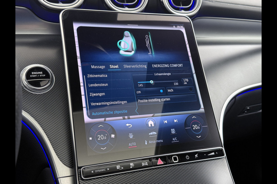 Mercedes-Benz GLC 300e AMG 4Matic // Trekhaak // Massage // Burmester 3D // Multi Contour Stoelen // 360 // Distronic // Panoramadak // AirBalance