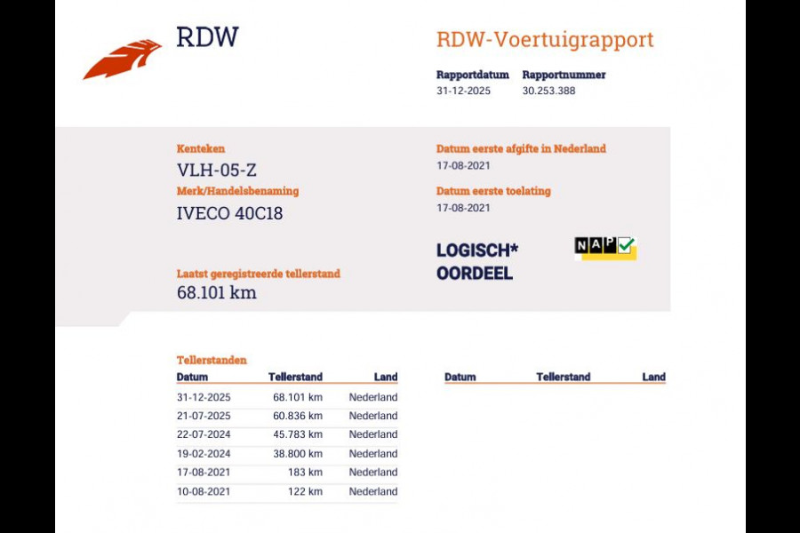 Iveco Daily 40C18 3.0 Hi-Matic Automaat Euro 6 Bakwagen - Laadklep - Cruise