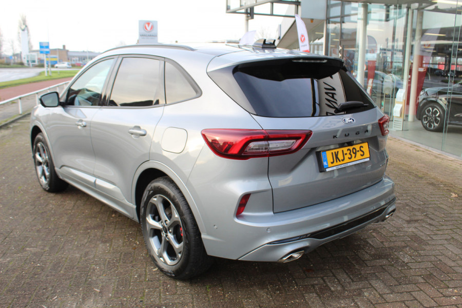 Ford Kuga 2.5-243pk PHEV ST-Line X. Nieuwste model ! Van €. 54.937,- voor €. 43.735,- ! Trekgewicht 2.100kg ! Elektr. panoramadak, Elektr. inklapb. trekhaak, stoel-, stuur- en voorraamverw., lane- en side assist, 360gr. camera, HUD, Apple/Android, Elektr. verstelb. stoelen, LED verl. etc etc