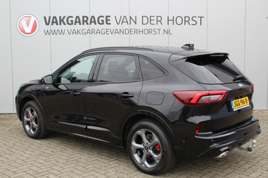 Ford Kuga 2.5-243pk PHEV ST-Line X. Trekgewicht 2.100kg. Nieuw Model ! Van €. 54.937,- voor €. 43.735,- Trekgewicht van 2.100kg ! Schuif / kanteldak. Elektrisch inklapbare Trekhaak, vooruit, stuur, stoelverwarming V+A, 360 Camera, HUB, Apple/Androidauto, Elektrisch verstelbare stoelen, LED V+A,