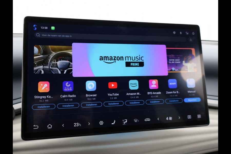BYD ATTO 3 DESIGN 60 kWh + SCHUIFDAK | LEDER | 360 CAMERA | 15,6" SCHERM | WARMTEPOMP | ADAPTIVE CRUISE