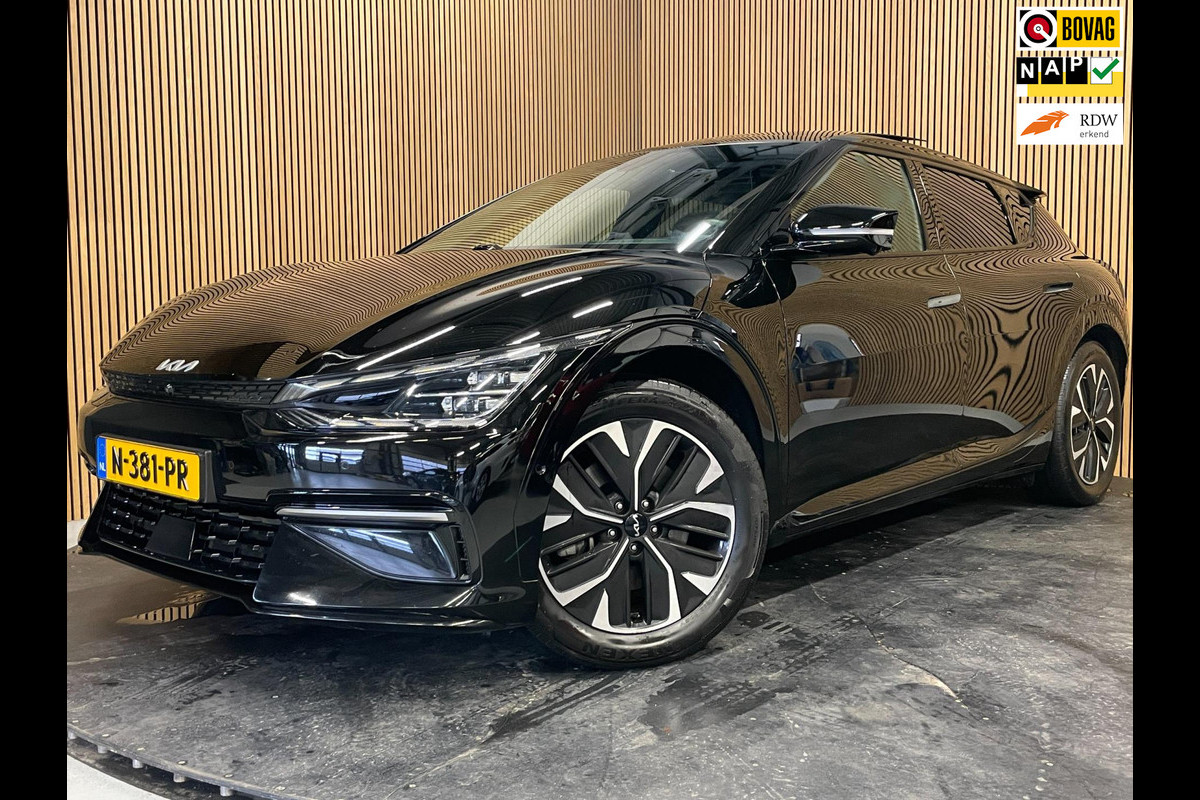 Kia Ev6 GT-Line 77.4 kWh|99%SOH|BLACK ED|FULL OPTION|PANO|STOELVERW+VENT|STUURVERW.|360+3D CAMERA|CARPLAY|INCL.BTW|1e EIG.|NL|NAP|