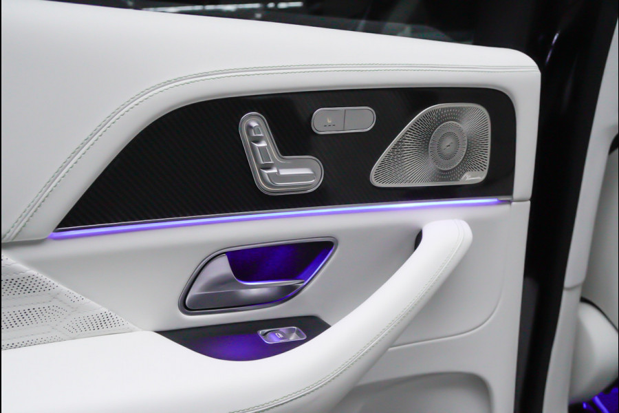 Mercedes-Benz GLS BRABUS 800 4MATIC HUD Massage Full-Carbon Panodak Leer Distronic Standkachel Keyless 360 Camera Burmester Sterrenhemel Airmatic DC Elektr. achterklep Elektr. verstelbare stoelen voor & achter met memory Soft close Elektr. bedienbare trekhaak Elektr. verstelbare stuurwiel Navi PDC LM velgen