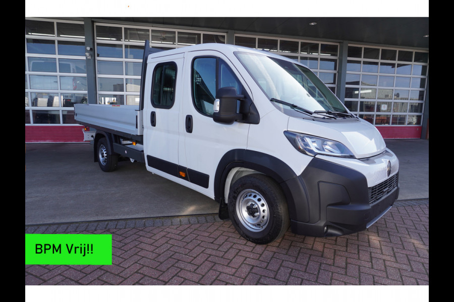 Citroën Jumper Pick-up Dubbelcabine 2.2 BlueHDi 140PK L4 3.5t Heavy Nr. V109 | Airco | Navi | Cruise | Camera | 7 Persoons