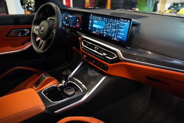 BMW 3 Serie Touring M3 xDrive Competition | Schaalstoelen kyalami oranje | BTW | Laser | Adaptieve Cruise | Carbon | Dravit Grau |