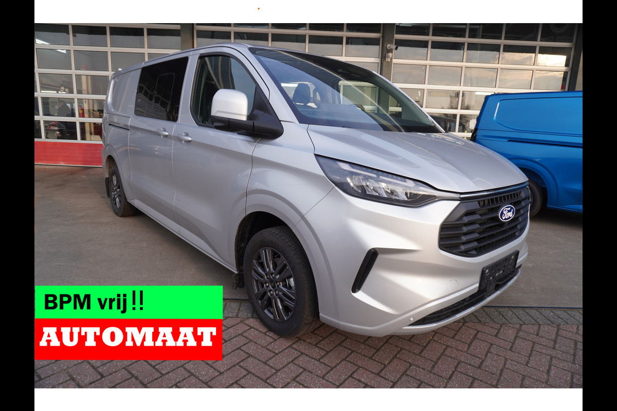 Ford Transit Custom 320L 2.0 TDCI 170PK L2H1 Limited DubbelCabine Automaat Schuifdeur L/R Nr. V062 | Airco | Adap.Cruise | Navi | Camera