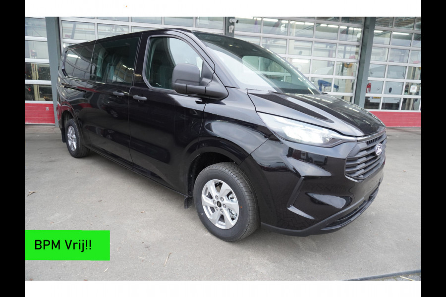 Ford Transit Custom 320L 2.0 TDCI 150PK L2H1 Trend Dubbelcabine Schuifdeur L/R Nr. V136 | Airco | Cruise | Navi | Camera