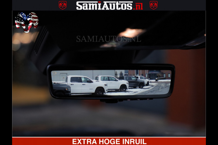 Dodge Ram 1500 LIMITED SPORT 5.7 V8 HEMI 402 PK | MEEST VOLLE EN LUXE UITVOERING | PRACHTIGE DELMONICO RED PEARL | CREW CAB 5 PERSOONS | DUBBELE CABINE DC | MEEST ROYALE EN COMFORTABELE BEDRIJFSAUTO | HEAD-UP | LUCHTVERING | RONDOM CAMERA | MWK KLEP | PANORAMA DAK |