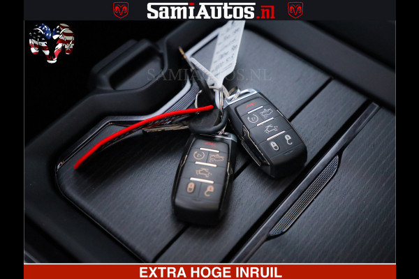Dodge Ram 1500 LIMITED SPORT 5.7 V8 HEMI 402 PK | MEEST VOLLE EN LUXE UITVOERING | PRACHTIGE DELMONICO RED PEARL | CREW CAB 5 PERSOONS | DUBBELE CABINE DC | MEEST ROYALE EN COMFORTABELE BEDRIJFSAUTO | HEAD-UP | LUCHTVERING | RONDOM CAMERA | MWK KLEP | PANORAMA DAK |