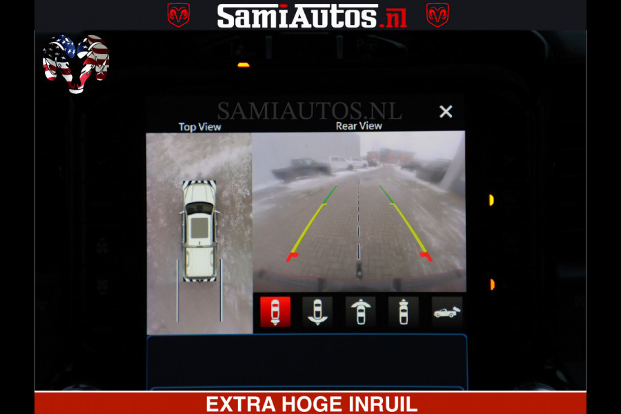 Dodge Ram 1500 LIMITED SPORT 5.7 V8 HEMI 402 PK | MEEST VOLLE EN LUXE UITVOERING | PRACHTIGE DELMONICO RED PEARL | CREW CAB 5 PERSOONS | DUBBELE CABINE DC | MEEST ROYALE EN COMFORTABELE BEDRIJFSAUTO | HEAD-UP | LUCHTVERING | RONDOM CAMERA | MWK KLEP | PANORAMA DAK |