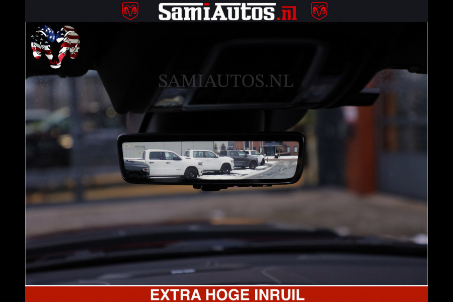 Dodge Ram 1500 LIMITED SPORT 5.7 V8 HEMI 402 PK | MEEST VOLLE EN LUXE UITVOERING | PRACHTIGE DELMONICO RED PEARL | CREW CAB 5 PERSOONS | DUBBELE CABINE DC | MEEST ROYALE EN COMFORTABELE BEDRIJFSAUTO | HEAD-UP | LUCHTVERING | RONDOM CAMERA | MWK KLEP | PANORAMA DAK |