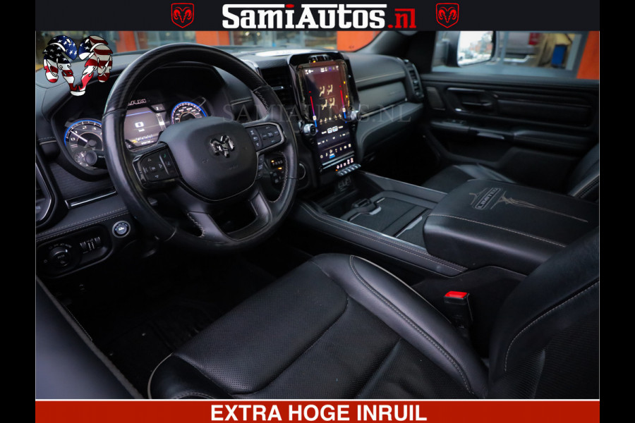 Dodge Ram 1500 LIMITED SPORT 5.7 V8 HEMI 402 PK | MEEST VOLLE EN LUXE UITVOERING | PRACHTIGE DELMONICO RED PEARL | CREW CAB 5 PERSOONS | DUBBELE CABINE DC | MEEST ROYALE EN COMFORTABELE BEDRIJFSAUTO | HEAD-UP | LUCHTVERING | RONDOM CAMERA | MWK KLEP | PANORAMA DAK |