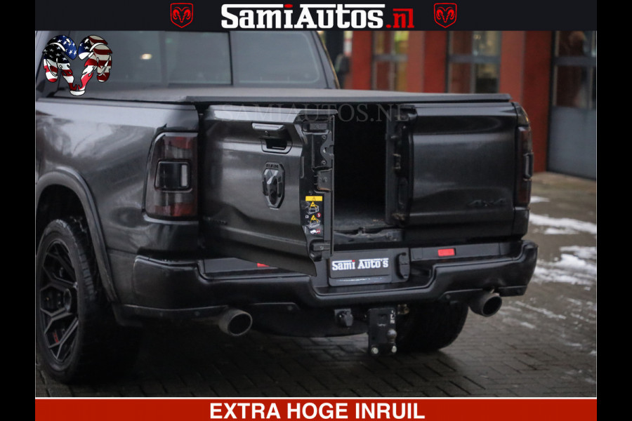 Dodge Ram 1500 LIMITED BLACK OPS | 5.7 V8 402 PK HEMI | MEEST VOLLE EN LUXE UITVOERING | CREW CAB | DUBBELE CABINE DC 5 PERSOONS | CREW CAB 5 PERSOONS | DUBBELE CABINE DC | MEEST ROYALE EN COMFORTABELE BEDRIJFSAUTO | HEAD-UP | LUCHTVERING | RONDOM CAMERA | MWK KLEP | PANORAMA DAK |