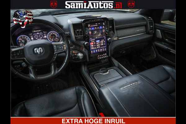 Dodge Ram 1500 LIMITED BLACK OPS | 5.7 V8 402 PK HEMI | MEEST VOLLE EN LUXE UITVOERING | CREW CAB | DUBBELE CABINE DC 5 PERSOONS | CREW CAB 5 PERSOONS | DUBBELE CABINE DC | MEEST ROYALE EN COMFORTABELE BEDRIJFSAUTO | HEAD-UP | LUCHTVERING | RONDOM CAMERA | MWK KLEP | PANORAMA DAK |