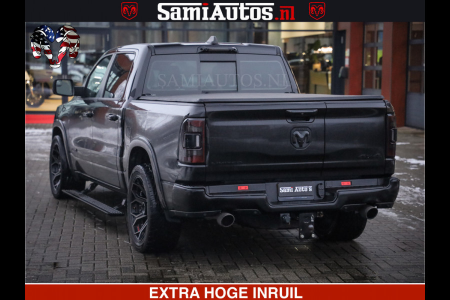 Dodge Ram 1500 LIMITED BLACK OPS | 5.7 V8 402 PK HEMI | MEEST VOLLE EN LUXE UITVOERING | CREW CAB | DUBBELE CABINE DC 5 PERSOONS | CREW CAB 5 PERSOONS | DUBBELE CABINE DC | MEEST ROYALE EN COMFORTABELE BEDRIJFSAUTO | HEAD-UP | LUCHTVERING | RONDOM CAMERA | MWK KLEP | PANORAMA DAK |