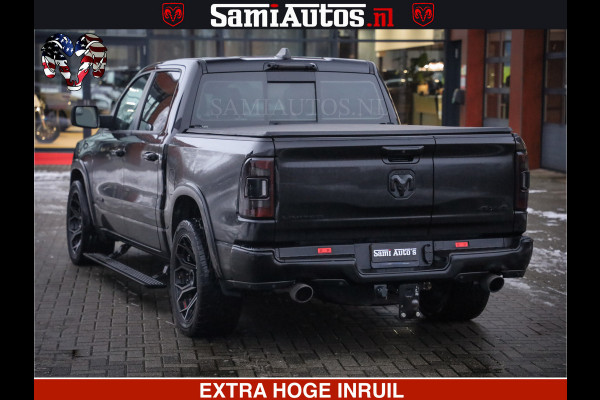 Dodge Ram 1500 LIMITED BLACK OPS | 5.7 V8 402 PK HEMI | MEEST VOLLE EN LUXE UITVOERING | CREW CAB | DUBBELE CABINE DC 5 PERSOONS | CREW CAB 5 PERSOONS | DUBBELE CABINE DC | MEEST ROYALE EN COMFORTABELE BEDRIJFSAUTO | HEAD-UP | LUCHTVERING | RONDOM CAMERA | MWK KLEP | PANORAMA DAK |