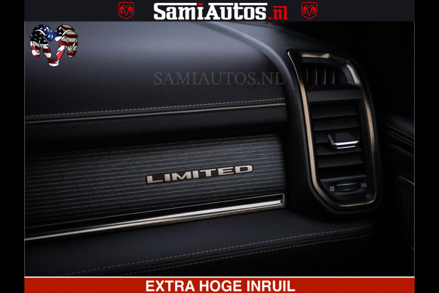 Dodge Ram 1500 LIMITED BLACK OPS | 5.7 V8 402 PK HEMI | MEEST VOLLE EN LUXE UITVOERING | CREW CAB | DUBBELE CABINE DC 5 PERSOONS | CREW CAB 5 PERSOONS | DUBBELE CABINE DC | MEEST ROYALE EN COMFORTABELE BEDRIJFSAUTO | HEAD-UP | LUCHTVERING | RONDOM CAMERA | MWK KLEP | PANORAMA DAK |