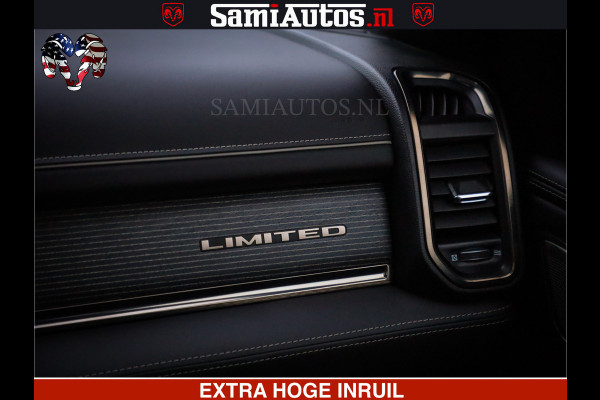 Dodge Ram 1500 LIMITED BLACK OPS | 5.7 V8 402 PK HEMI | MEEST VOLLE EN LUXE UITVOERING | CREW CAB | DUBBELE CABINE DC 5 PERSOONS | CREW CAB 5 PERSOONS | DUBBELE CABINE DC | MEEST ROYALE EN COMFORTABELE BEDRIJFSAUTO | HEAD-UP | LUCHTVERING | RONDOM CAMERA | MWK KLEP | PANORAMA DAK |