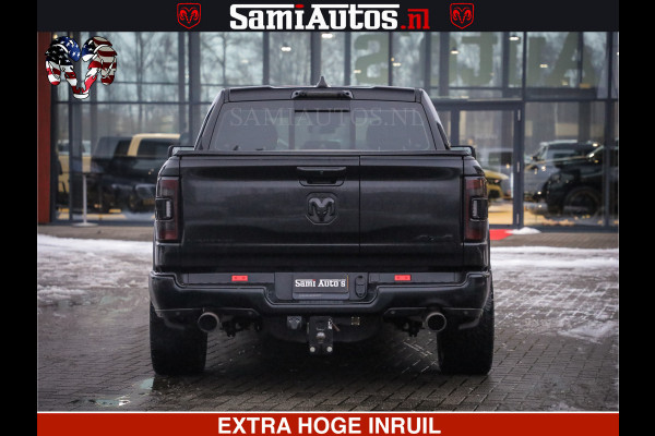 Dodge Ram 1500 LIMITED BLACK OPS | 5.7 V8 402 PK HEMI | MEEST VOLLE EN LUXE UITVOERING | CREW CAB | DUBBELE CABINE DC 5 PERSOONS | CREW CAB 5 PERSOONS | DUBBELE CABINE DC | MEEST ROYALE EN COMFORTABELE BEDRIJFSAUTO | HEAD-UP | LUCHTVERING | RONDOM CAMERA | MWK KLEP | PANORAMA DAK |