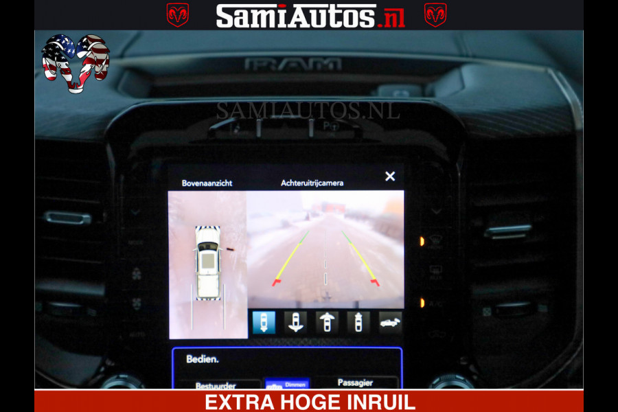 Dodge Ram 1500 LIMITED BLACK OPS | 5.7 V8 402 PK HEMI | MEEST VOLLE EN LUXE UITVOERING | CREW CAB | DUBBELE CABINE DC 5 PERSOONS | CREW CAB 5 PERSOONS | DUBBELE CABINE DC | MEEST ROYALE EN COMFORTABELE BEDRIJFSAUTO | HEAD-UP | LUCHTVERING | RONDOM CAMERA | MWK KLEP | PANORAMA DAK |