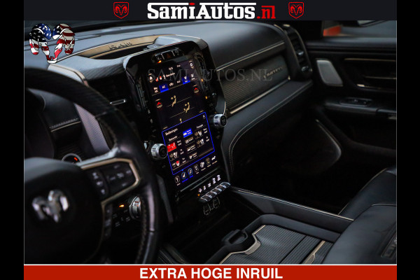 Dodge Ram 1500 LIMITED BLACK OPS | 5.7 V8 402 PK HEMI | MEEST VOLLE EN LUXE UITVOERING | CREW CAB | DUBBELE CABINE DC 5 PERSOONS | CREW CAB 5 PERSOONS | DUBBELE CABINE DC | MEEST ROYALE EN COMFORTABELE BEDRIJFSAUTO | HEAD-UP | LUCHTVERING | RONDOM CAMERA | MWK KLEP | PANORAMA DAK |