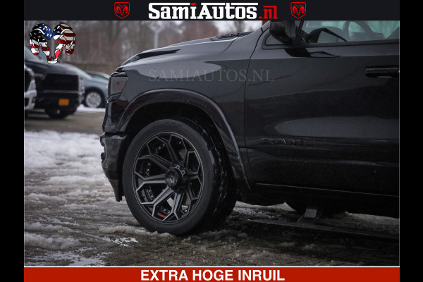 Dodge Ram 1500 LIMITED BLACK OPS | 5.7 V8 402 PK HEMI | MEEST VOLLE EN LUXE UITVOERING | CREW CAB | DUBBELE CABINE DC 5 PERSOONS | CREW CAB 5 PERSOONS | DUBBELE CABINE DC | MEEST ROYALE EN COMFORTABELE BEDRIJFSAUTO | HEAD-UP | LUCHTVERING | RONDOM CAMERA | MWK KLEP | PANORAMA DAK |